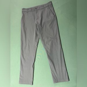 Lululemon Commission Slim-Fit Pant 28” Length Warpstreme 31” Waist Gray